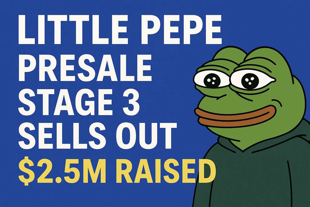 Little Pepe Presale Stage 3 Sells Out, $2.5M Raised