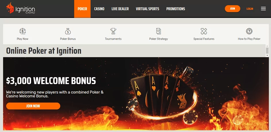 Ignition poker homepage